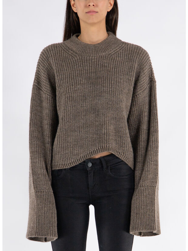 PULLOVER HUDSON KNIT ROUNDNECK, ROCK, large