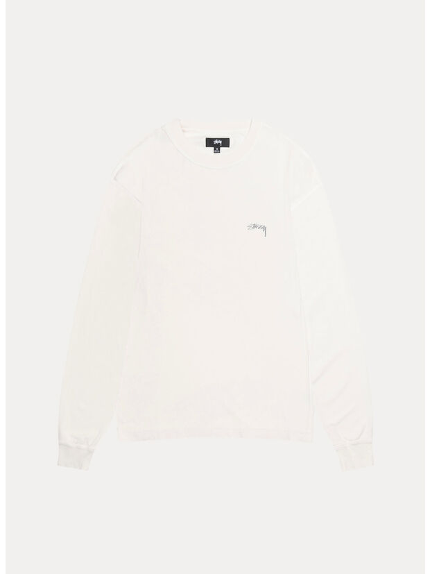 T-SHIRT LAZY LS TEE, 1201 WHITE, large