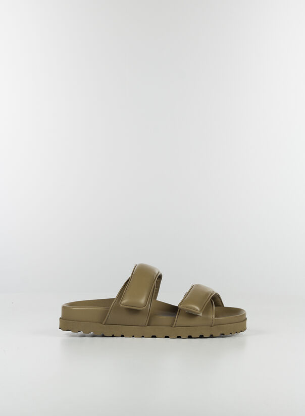 SANDALO PLATFORM DOPPIO CINTURINO PERNI 11 MUD, 4199CAFE, large