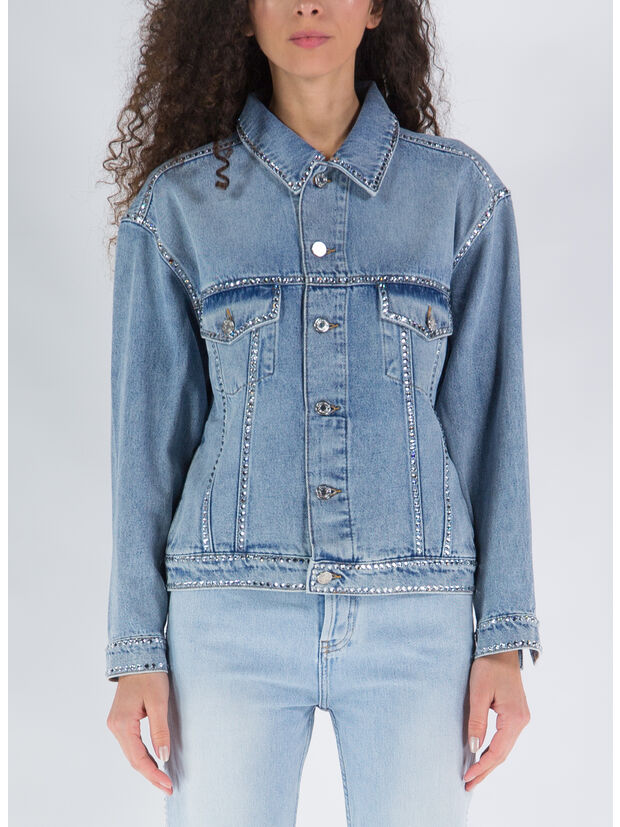 GIACCA CRYSTALLIZED DENIM, , large