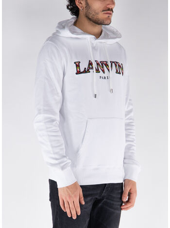 FELPA HOODIE FLEECE EUSEBIO, 0140 OPTIC WHITE/GREEN, small
