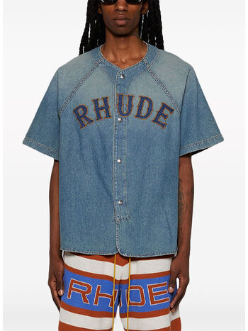 CAMICIA DENIM BASEBALL, , small