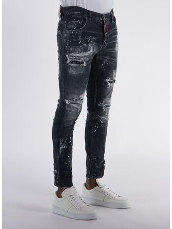 JEANS SUPER SLIM PATCH BLACK DENIM, 900 BLACK, small