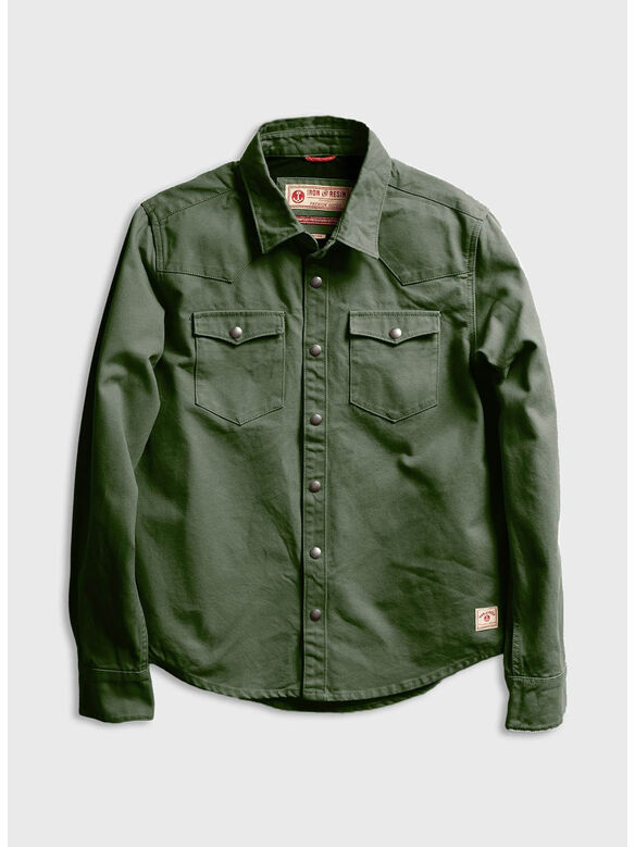 CAMICIA FENCELINE, OLIVE, medium