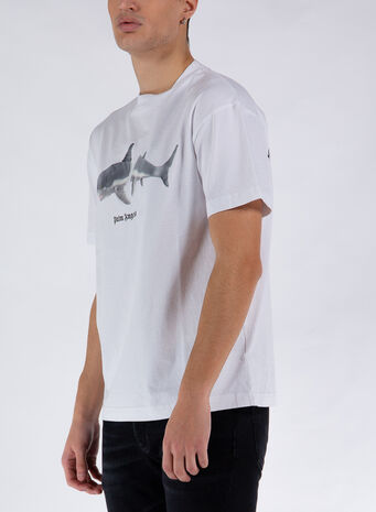 T-SHIRT SHARK CLASSIC TEE, 0110WHITEBLAC , small