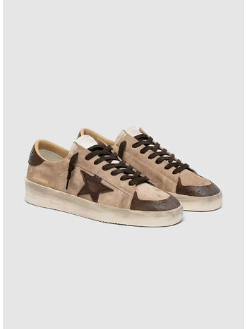 SCARPA STARDAN IN SUEDE CON STELLA, 81868 BEIGE/BROWN/WHITE, small
