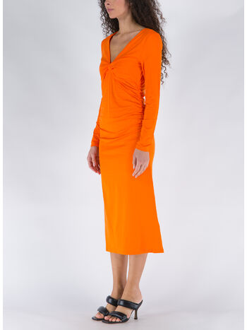 ABITO MIDI LIGHT STRETCH JERSEY, 860 VIBRANT ORANGE, small