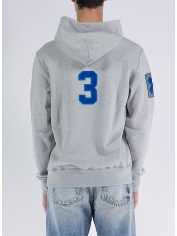 FELPA DESMORE FRONT LOGO HOODIE, R1 GREY, small