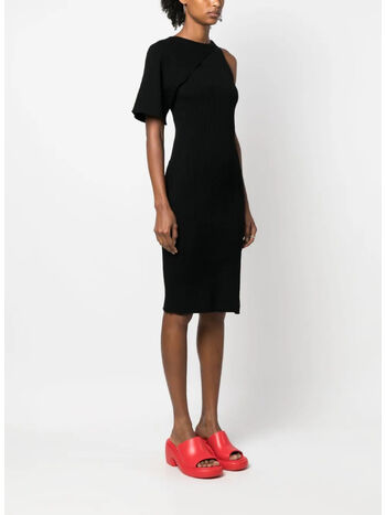 ABITO LONG ASYMETRICAL, 9999 BLACK, small