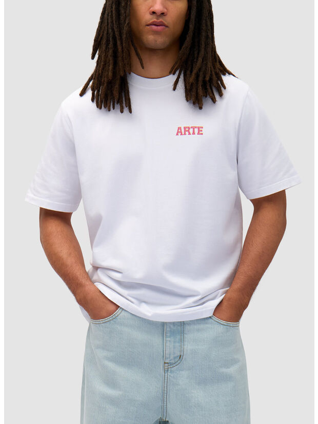 T-SHIRT GRAPHIC PRINT, WHITE, large