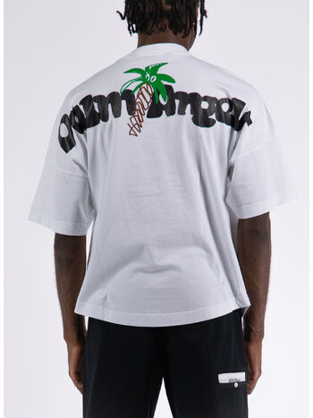 T-SHIRT "SKETCHY " OVER TEE, 0110 WHITE BLACK, small