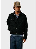 GIUBBOTTO TRUCKER DENIM, 1346 RAW BLACK CONTRAST STITCH, thumb