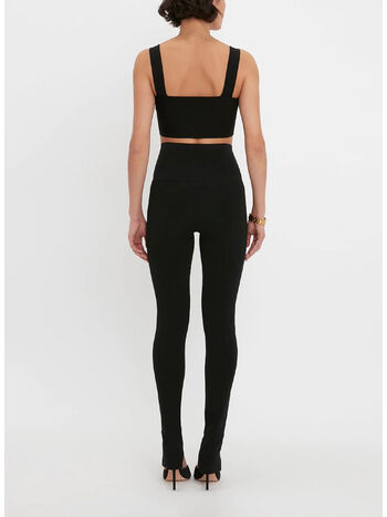 PANTALONE SPLIT FRONT, 1 BLACK, small