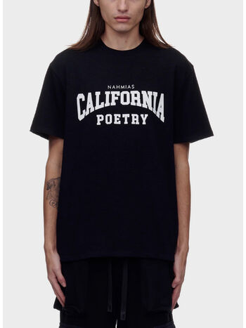T-SHIRT CALIFORNIA POETRY VARSITY, 001 BLACK, small