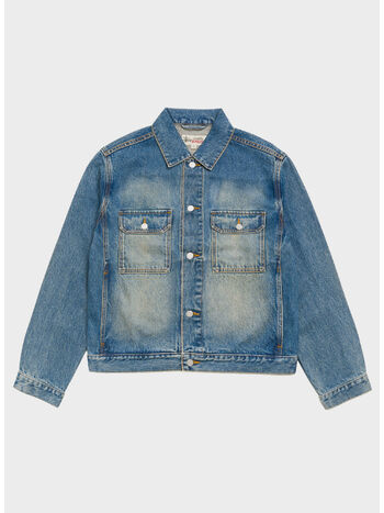 GIUBBOTTO TRUCKER DENIM, 0569 DARK WASH INDIGO, small