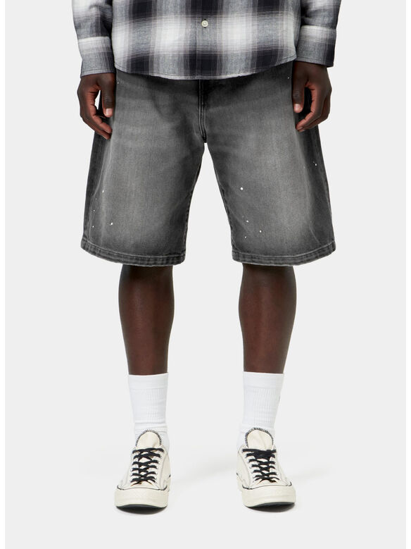 SHORT LANDON, 89EJ Black, destroy wash, splatter, medium