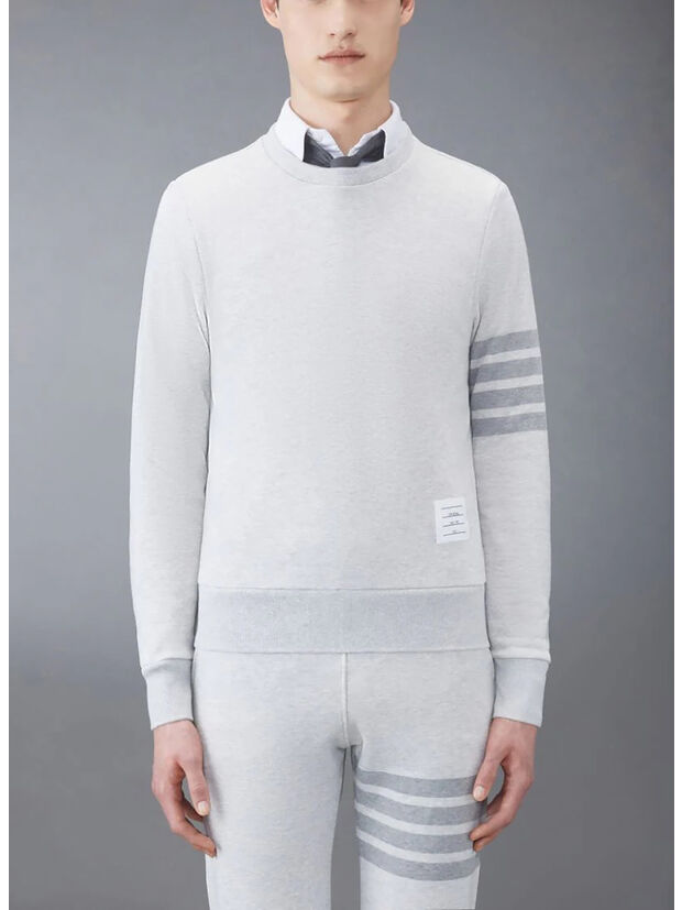 FELPA CREWNECK  IN CLASSIC LOOPBACK, 065 LT GREY, large