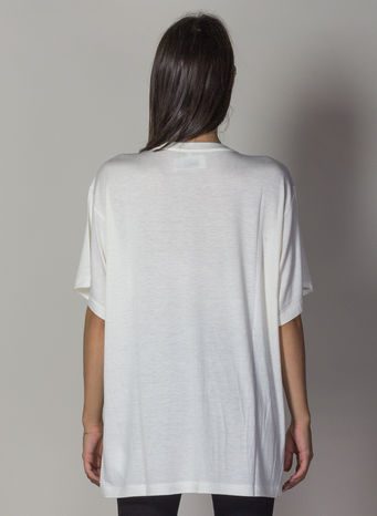 T-SHIRT CON LOGO INSIDE-OUT, 102OFFWHITE, small