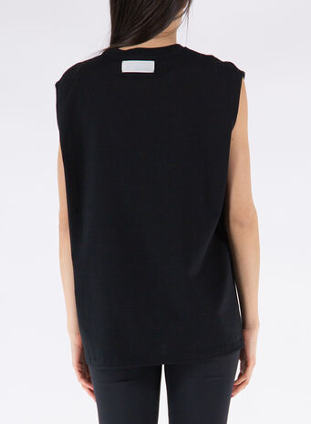 T-SHIRT MUSHROOM PRINT, 1000BLACK, small