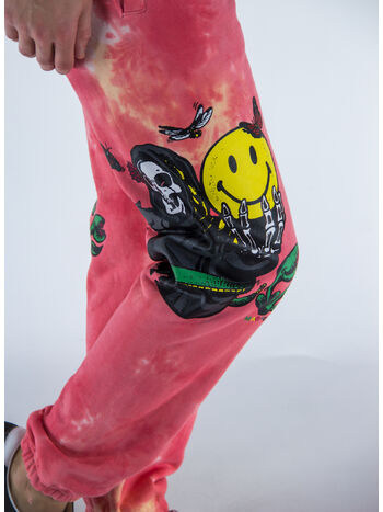 PANTALONE SMILEY LOOK AT THE BRIGHT SIDE, PINK TIE-DYE, small
