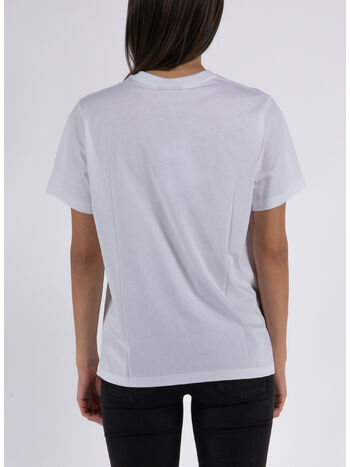 T-SHIRT BASIC JERSEY FLOWER RELAXED, 151 BRIGHT WHITE, small