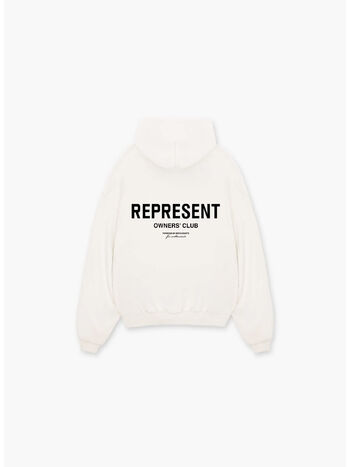 FELPA HOODIE OWNERS CLUB, 072 FLAT WHITE, small