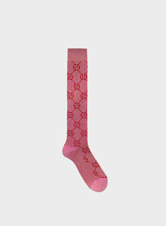 CALZINI IN LAME' CON MOTIVO GG, 5872, small