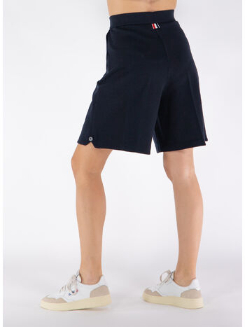 SHORTS HIGH WAISTED IN WOOL MILANO, , small