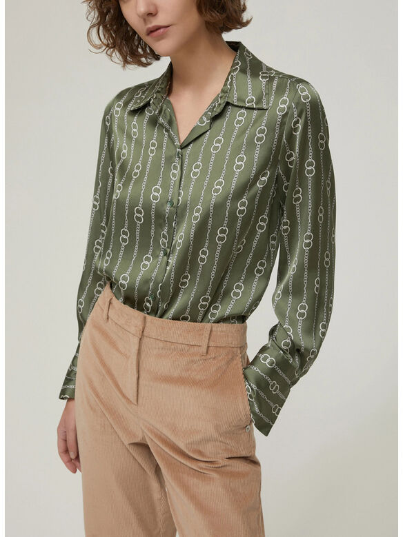 CAMICIA IN RASO A FANTASIA, 005 CATENA FONDO, medium