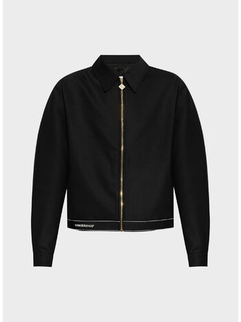 GIACCA FULL ZIP TAILORING, BLACK, small