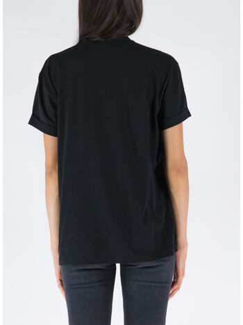 T-SHIRT MINI STAR EMBROIDERY, 1000 BLACK, small