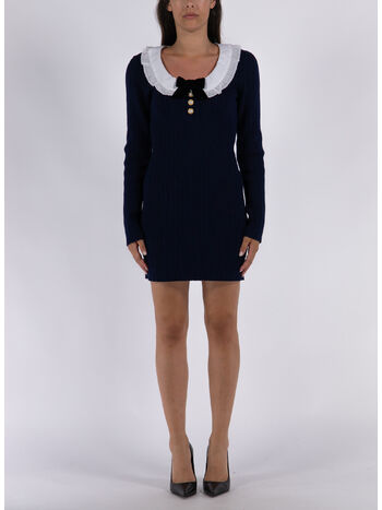 ABITO CORTO CON COLLO, 367 NAVY BLUE, small