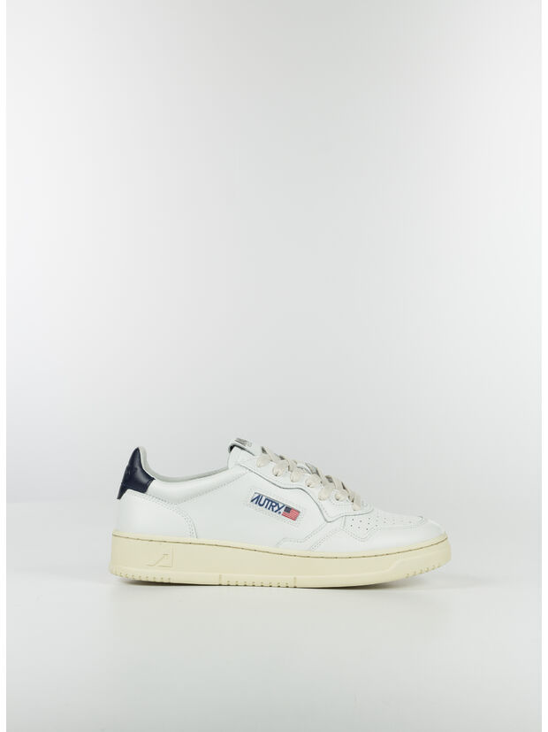 SCARPA LOW IN PELLE BIANCO, LL12 WHITENAVY, large