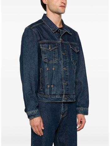GIACCA BOMI IN DENIM, BLUE, small