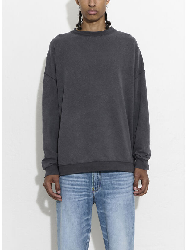 FELPA SLACK, Washed Black Rogue Loopback, large