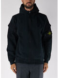 FELPA FULL ZIP BRUSHED ORGANIC COTTON FLEECE, V0029 BLACK, thumb