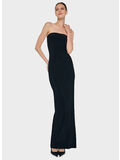 ABITO STRAPLESS LONG, BLACK BLACK, thumb