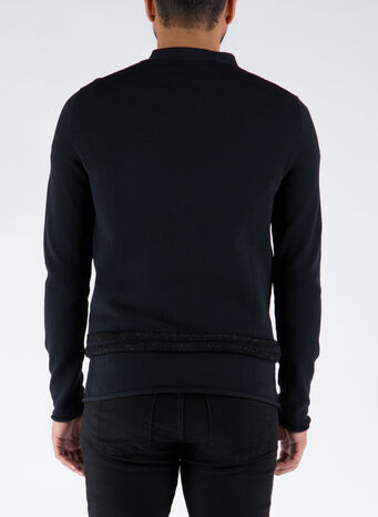 CARDIGAN CDG SHIRT, BLACK, small