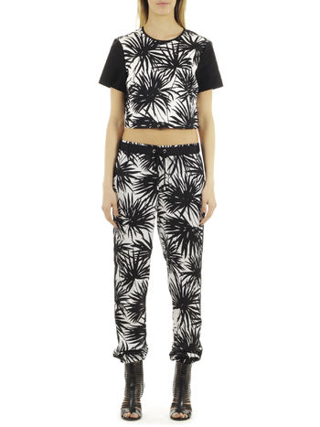 CAMICIA CORTA M/C CROPPED PRTD S/S 15, 001BLACK, small