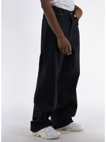 JEANS WIDE, D02-RR7276 BLACK DENIM RAW, small