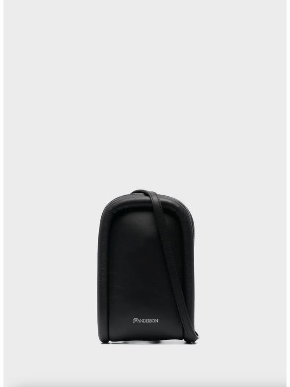 ZIP-UP BUMPER PHONE POUCH, 999 BLACK, medium