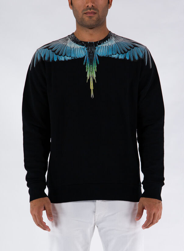 FELPA WINGS REGULAR CREWNECK, 1040BLACKLIGHTBLUE, large