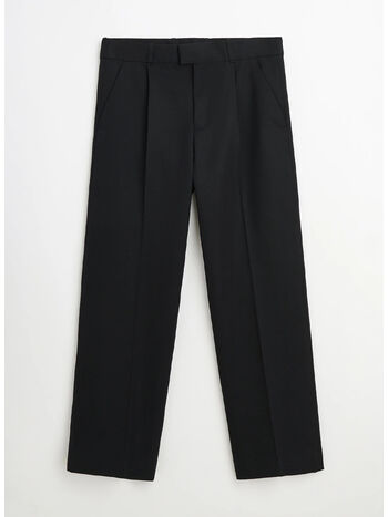 PANTALONE SLACK, COARSE BLACK GABARDINE, small
