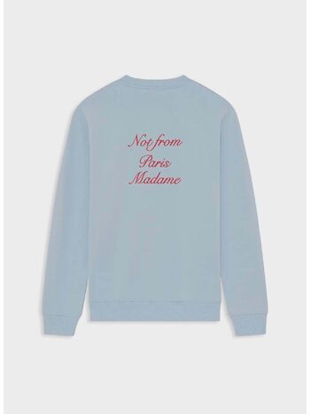 FELPA SLOGAN CALLIGRAPHY, LIGHT BLUE, small