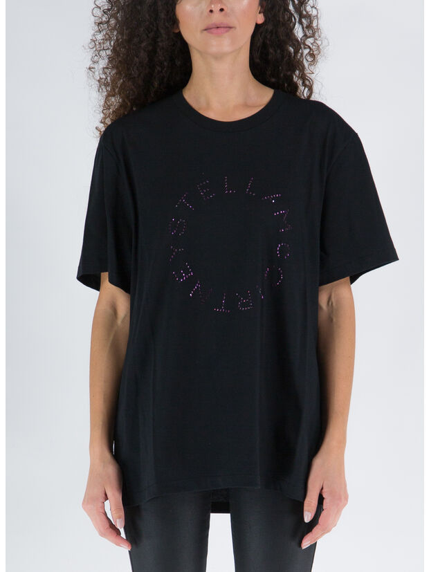 T-SHIRT HOTFIX RHINESTONE LOGO, , large