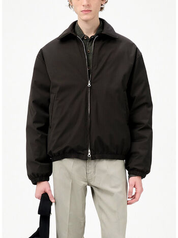 GIUBBOTTO AVENUE PUFFA, CHURCHILL STRIPE MEMBRANE WOOL, small