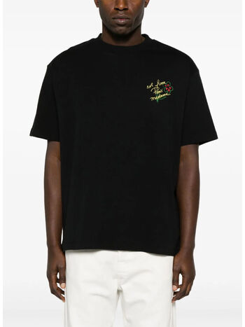 T-SHIRT SLOGAN ESQUISSE, BL BLACK, small