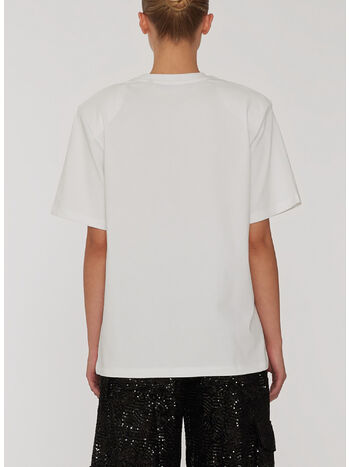 T-SHIRT BOXY LOGO, 11-0601 BRIGHT WHITE, small
