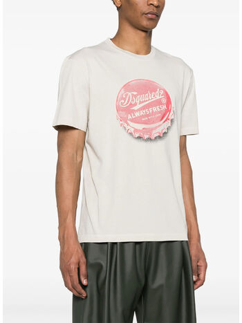 T-SHIRT REGULAR FIT TEE, 800 MASTIC BEIGE, small