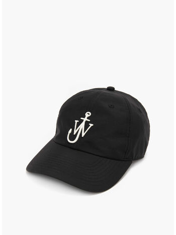 CAPPELLO BASEBALL CON VISIERA CURVA, 901 BLACK/WHITE, small